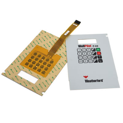 Multi Control Waterproof Flexible Membrane Switches With 0.5mm Pitch ZIF Connector