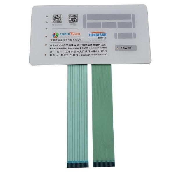 Polyester Circuit Capacitive Membrane Switches IP67 Waterproof 1
