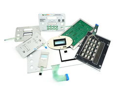 Aluminum Backer Pet Membrane Switch With Female Connector