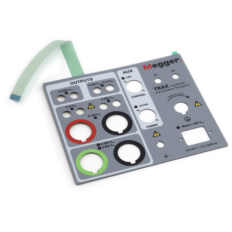 Metal Dome Membrane PMMA Switch 1.27mm Industrial Multicolor